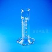 Stiklinis matavimo cilindras, žemas, B klasė (SIMAX)