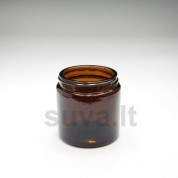 Rudas stiklo indelis kremui 120 ml (58/R3)