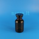 Plačiakaklis, rudo stiklo buteliukas su pritrintu kamščiu (250 ml)