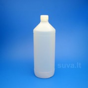 Butelis 1000 ml HDPE su gaubteliu su garantiniu žiedu
