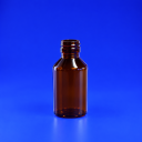 PET plastiko buteliukas PP-28, rudas (100 ml) PET plastiko buteliukas PP-28, rudas (100 ml)